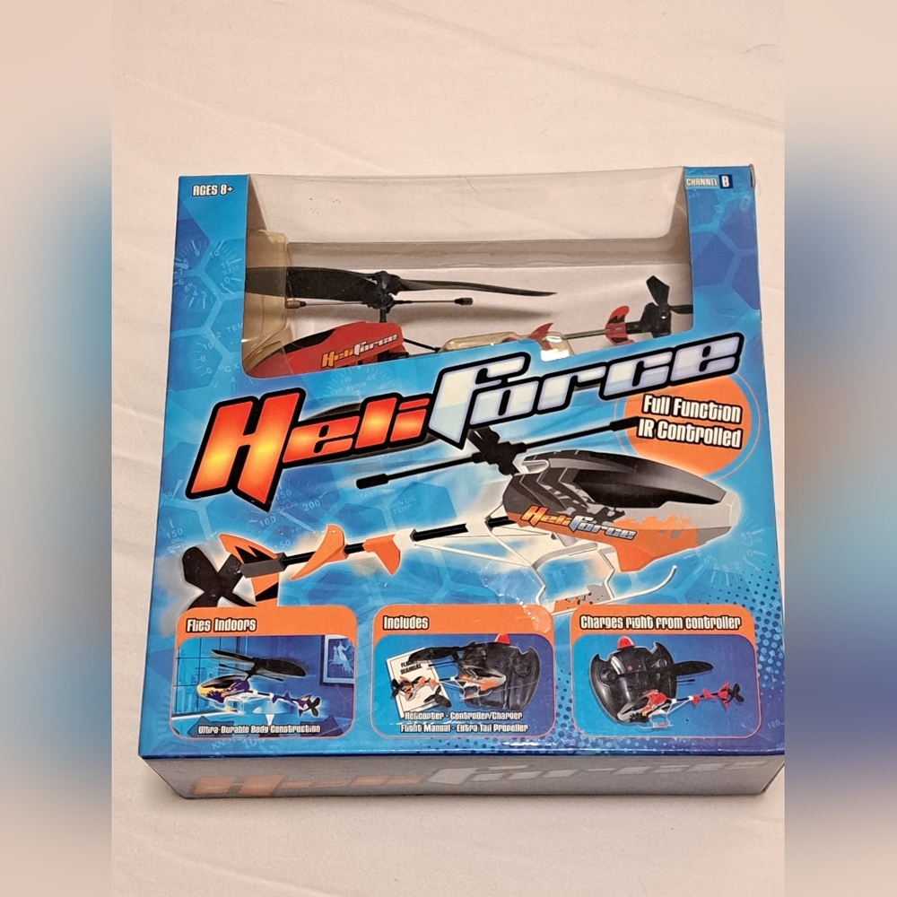HeliForce Toy Helicopter Red -Remote Control Helicopter- NEW